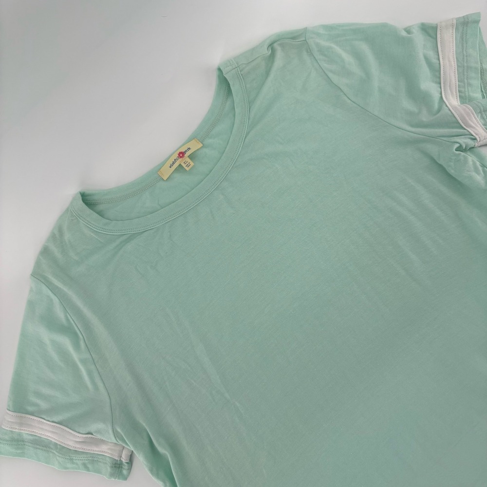 Wishful Park Womens XL Mint Green‎ Short Sleeve T Shirt Top Casual Everyday
